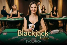 Карточка игры Blackjack в казино Олимп