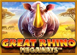 Карточка игры Great Rhino Megaways в казино Олимп